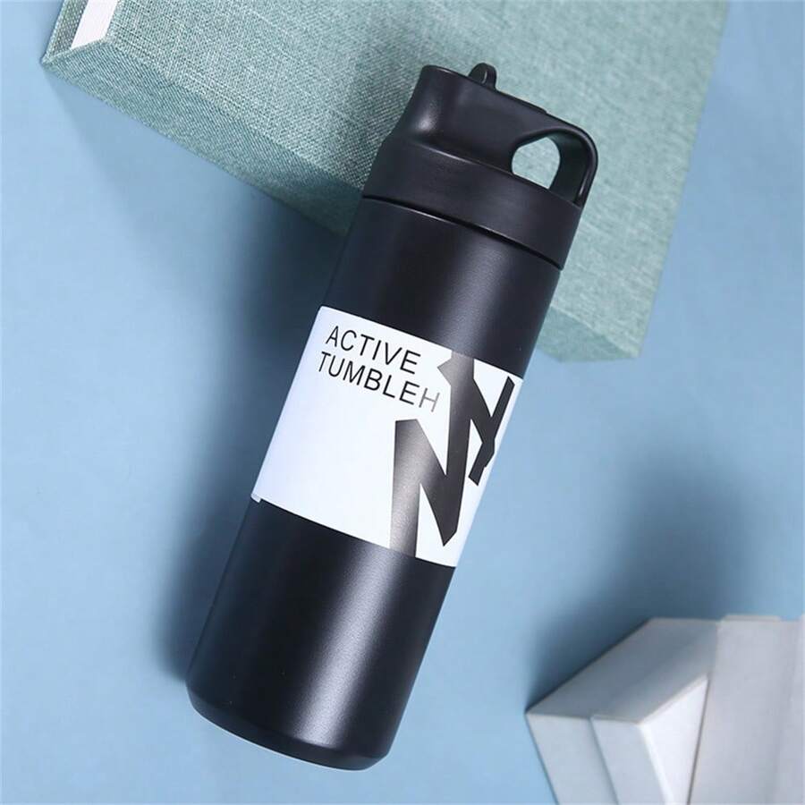 Sports Water Bottle with Straw Lid