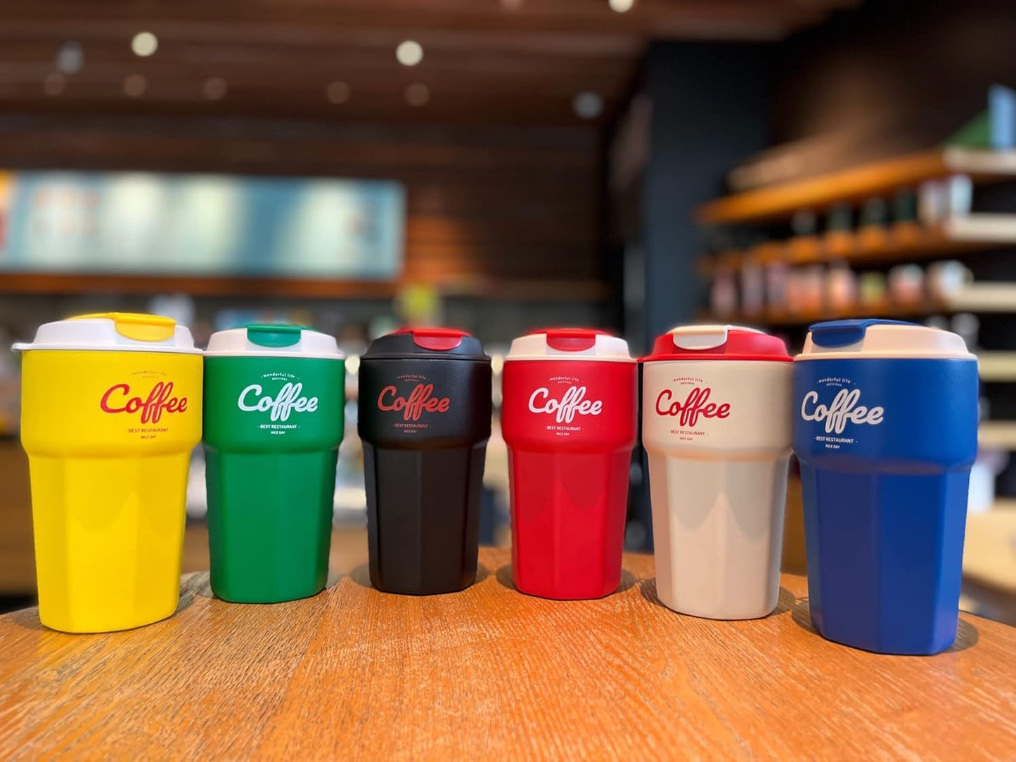 Insulated Travel Mug with Hand Strap