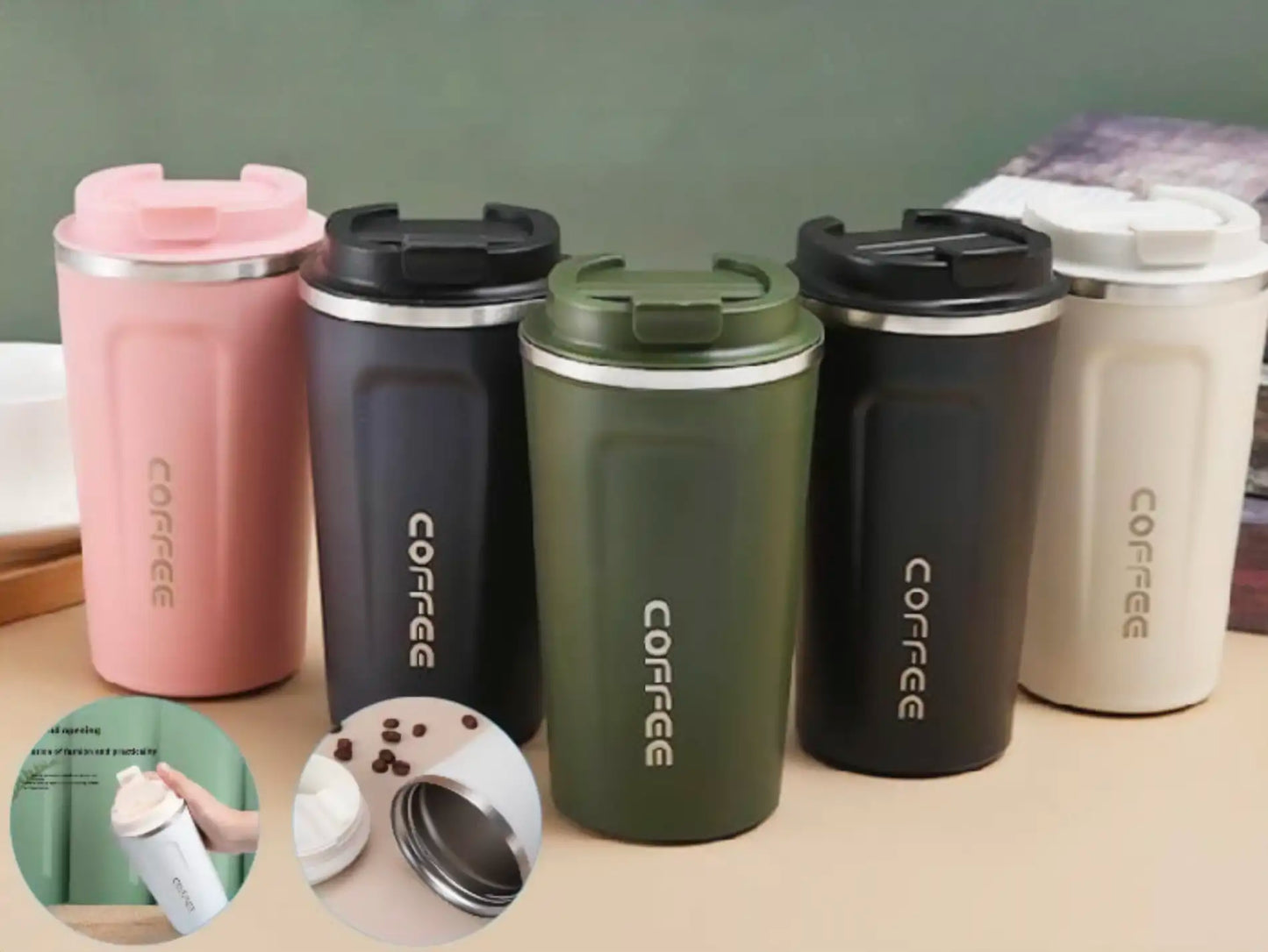 Stainless Steel Screw Lid Thermal Coffee Mug/ Tumbler