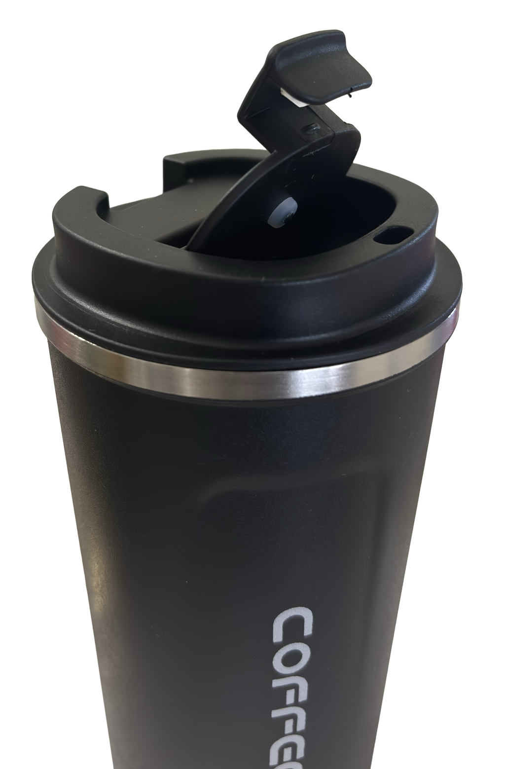 Black Stainless Steel Insulated Coffee Travel Mug