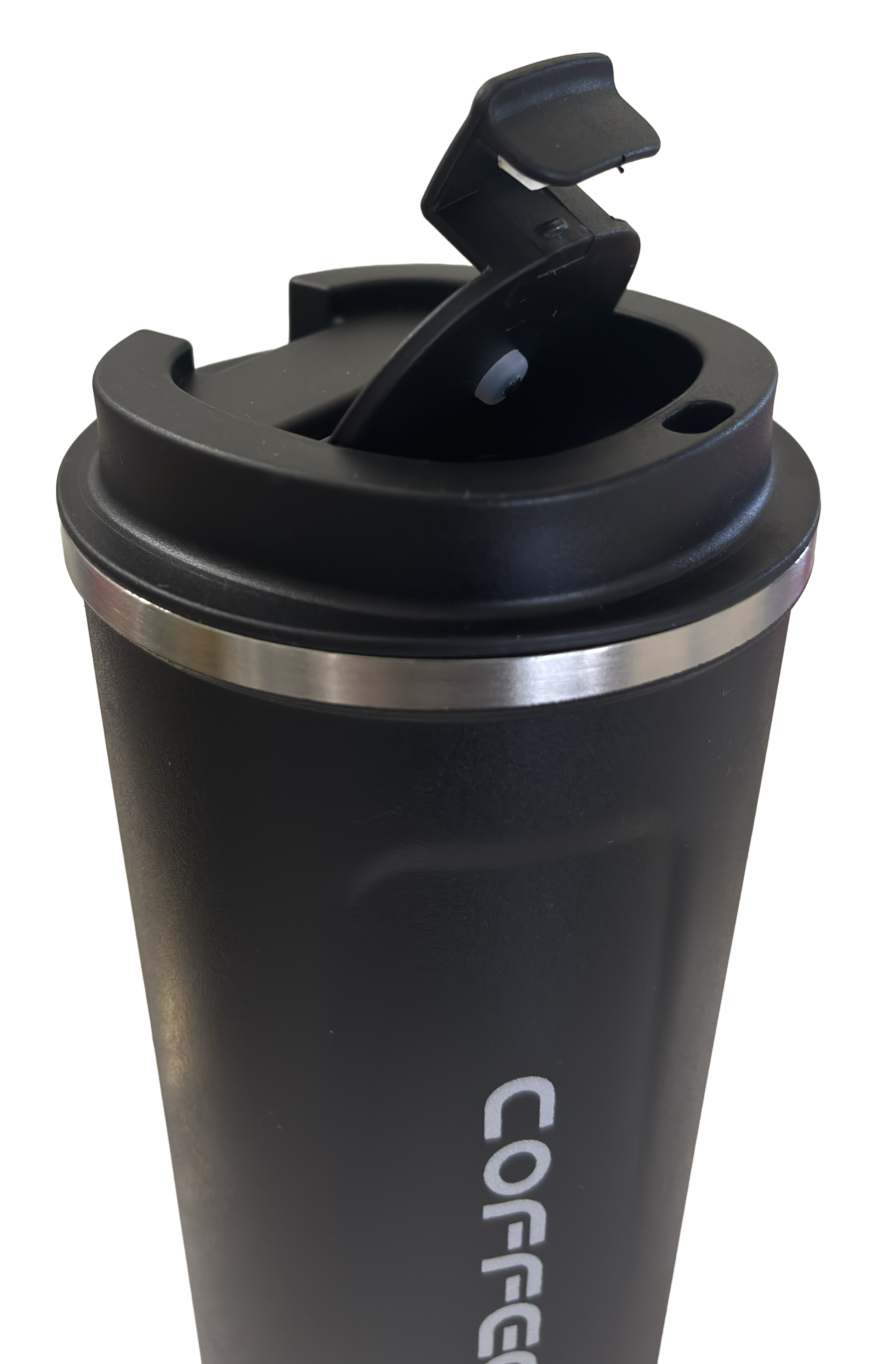 Black Stainless Steel Insulated Coffee Travel Mug