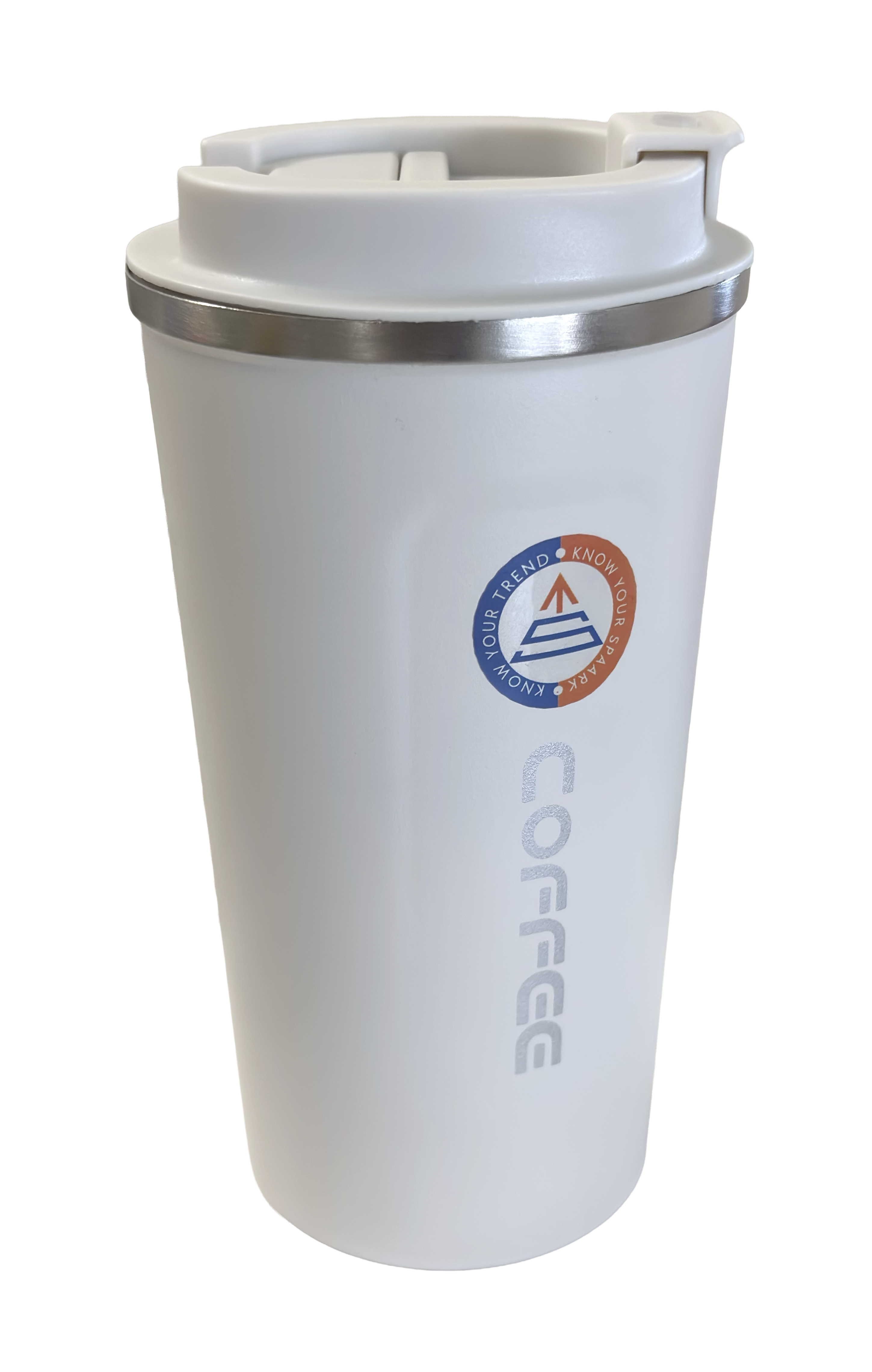 Thermal Coffee Tumbler – Flip-Top Leak-Proof