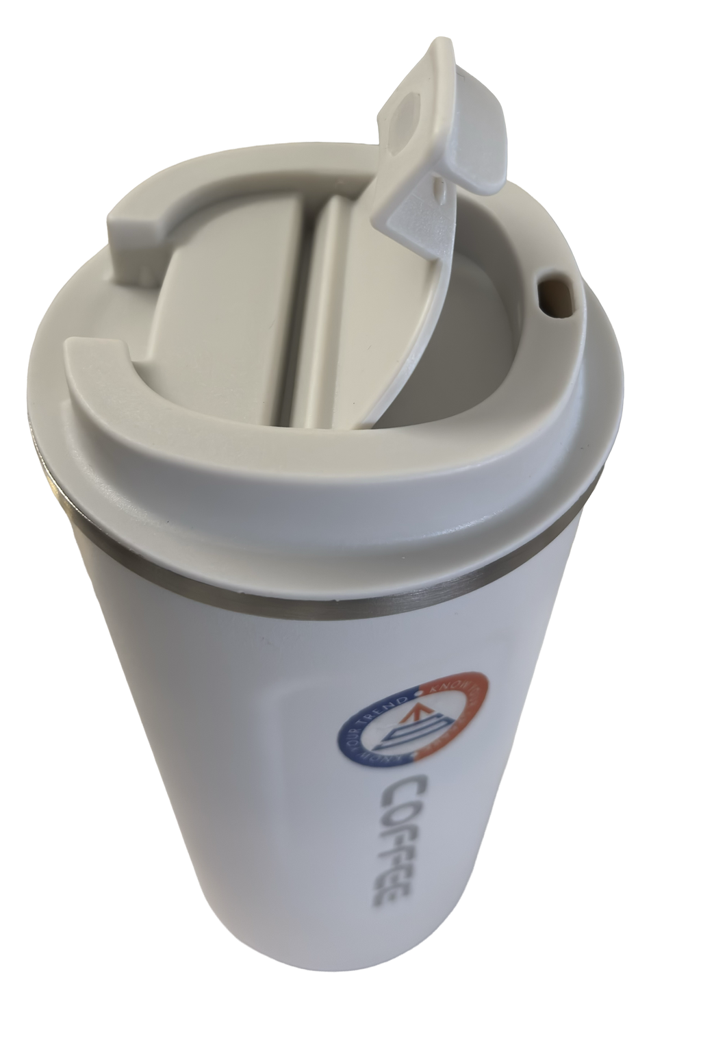 Thermal Coffee Tumbler – Flip-Top Leak-Proof