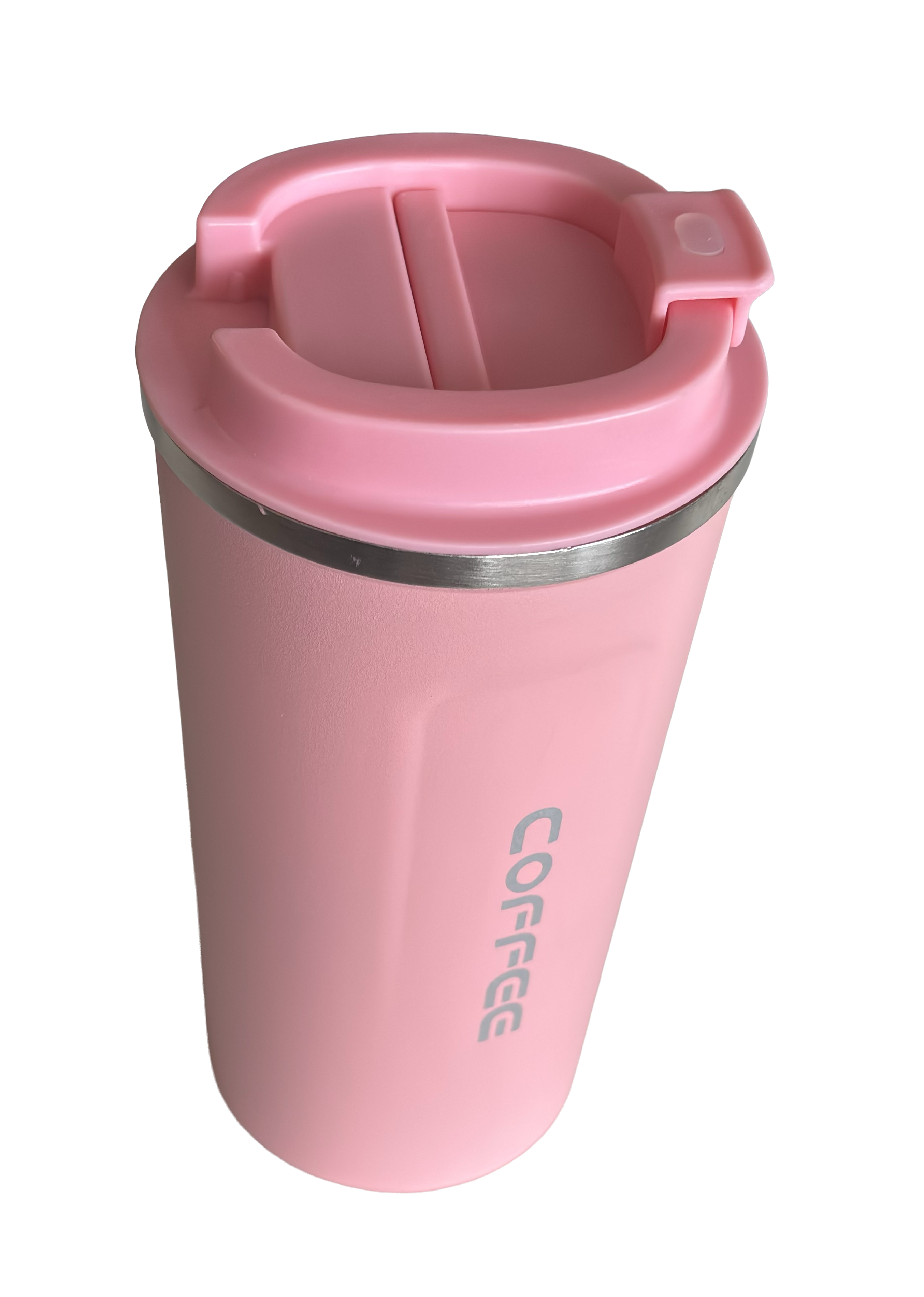 Pink Thermal Coffee Tumbler – Spill-Proof