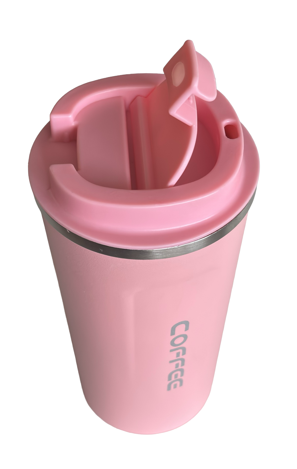 Pink Thermal Coffee Tumbler – Spill-Proof